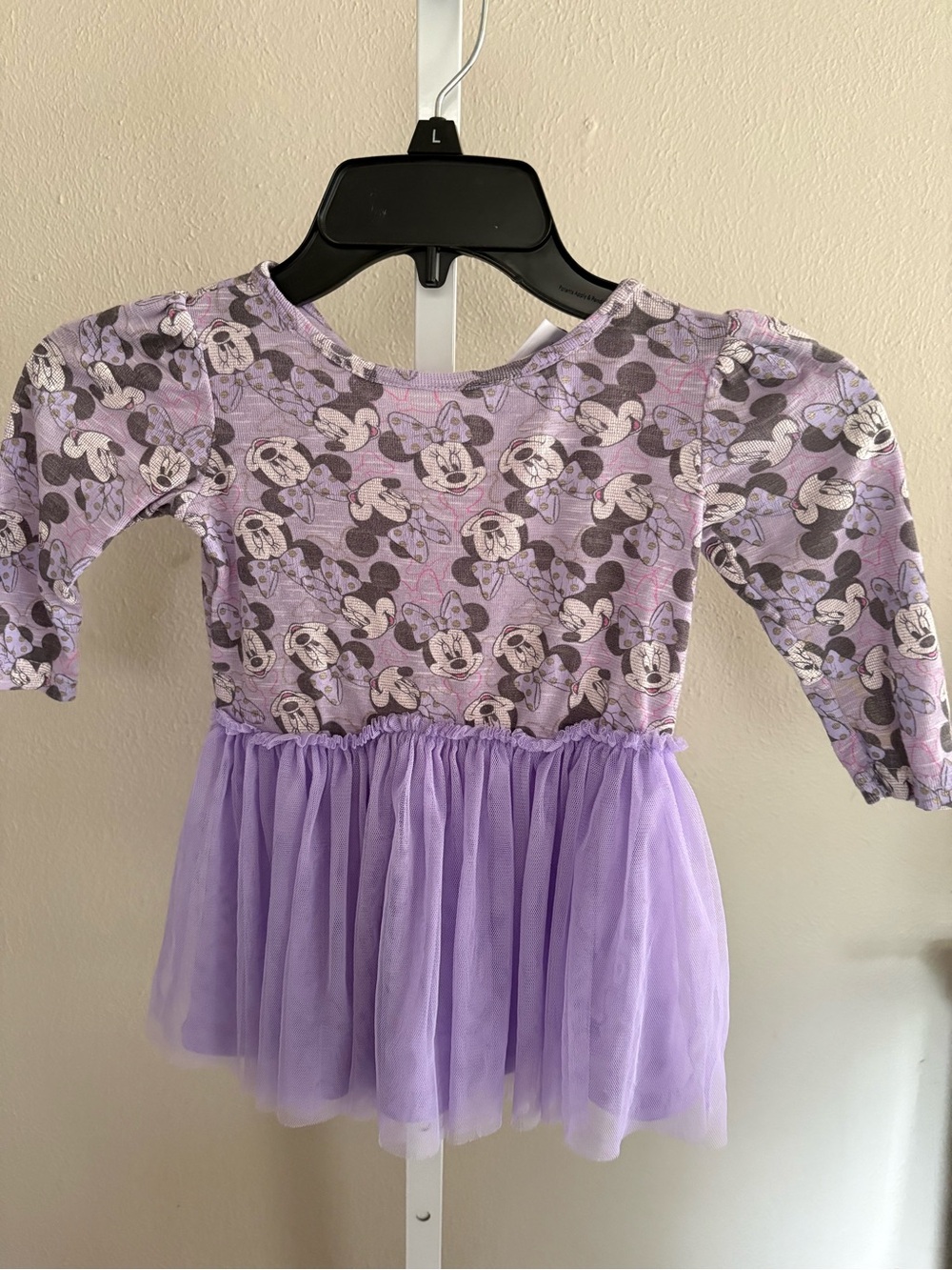 Minnie Mouse Lavender Tulle Toddler Dress Size 18 Months